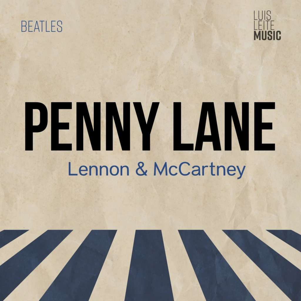 Penny Lane, capa da partitura, edição Luis Leite