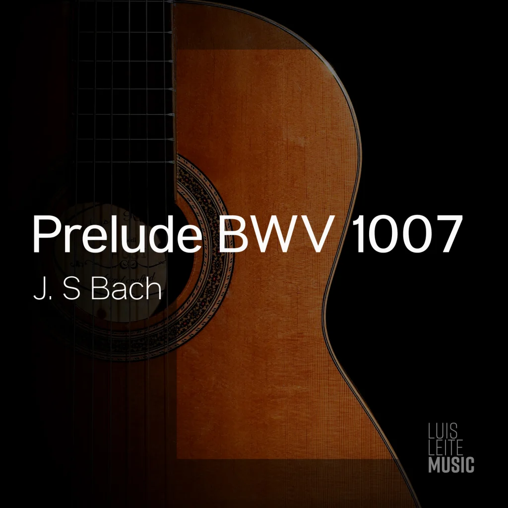Prelude BWV 1007, capa da partitura, edição Luis Leite