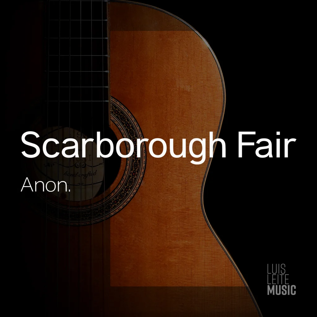 Scarborough Fair, capa da partitura, edição Luis Leite