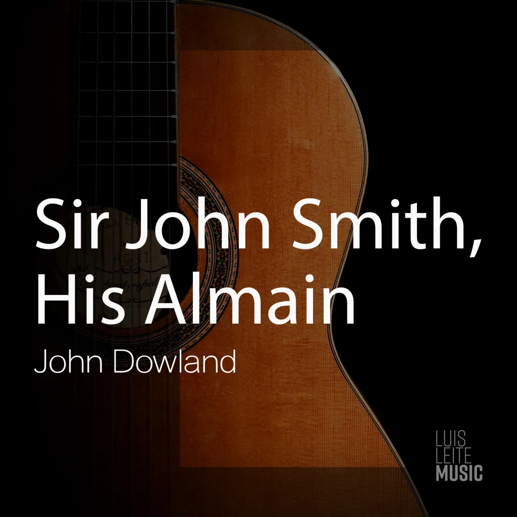 Sir John Smith, His Almain, capa da partitura, edição Luis Leite