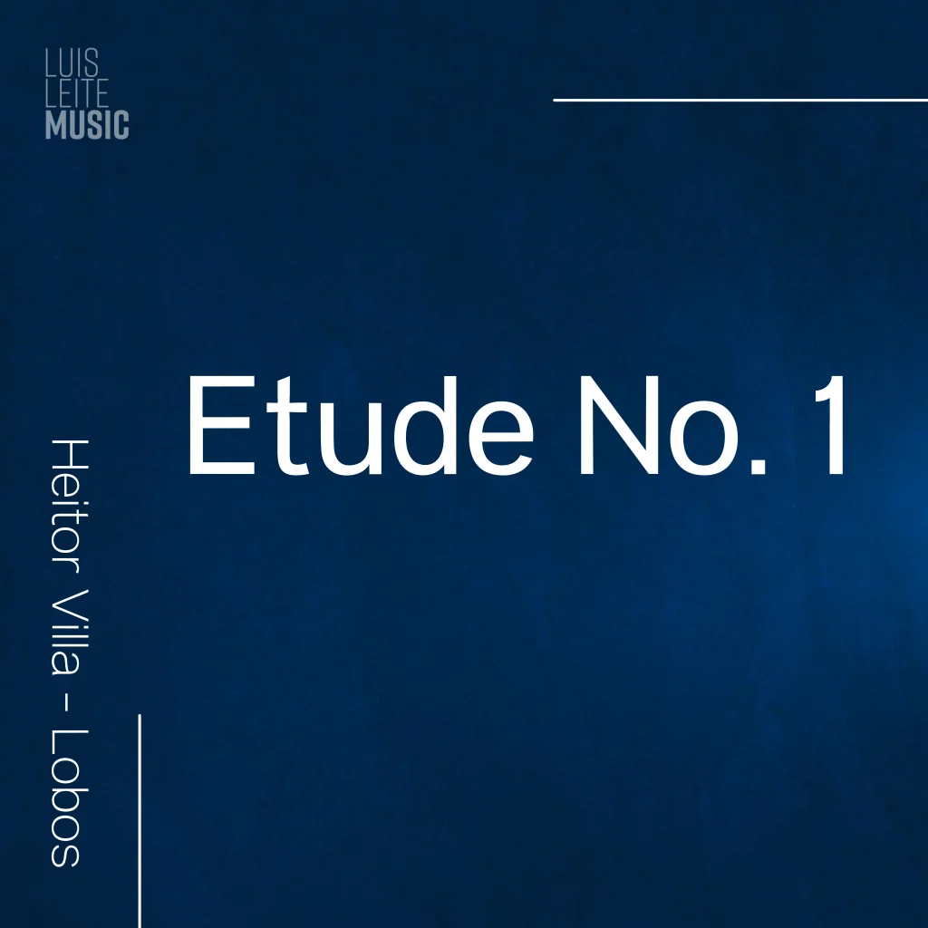 Estudo No. 1, capa da partitura, edição Luis Leite