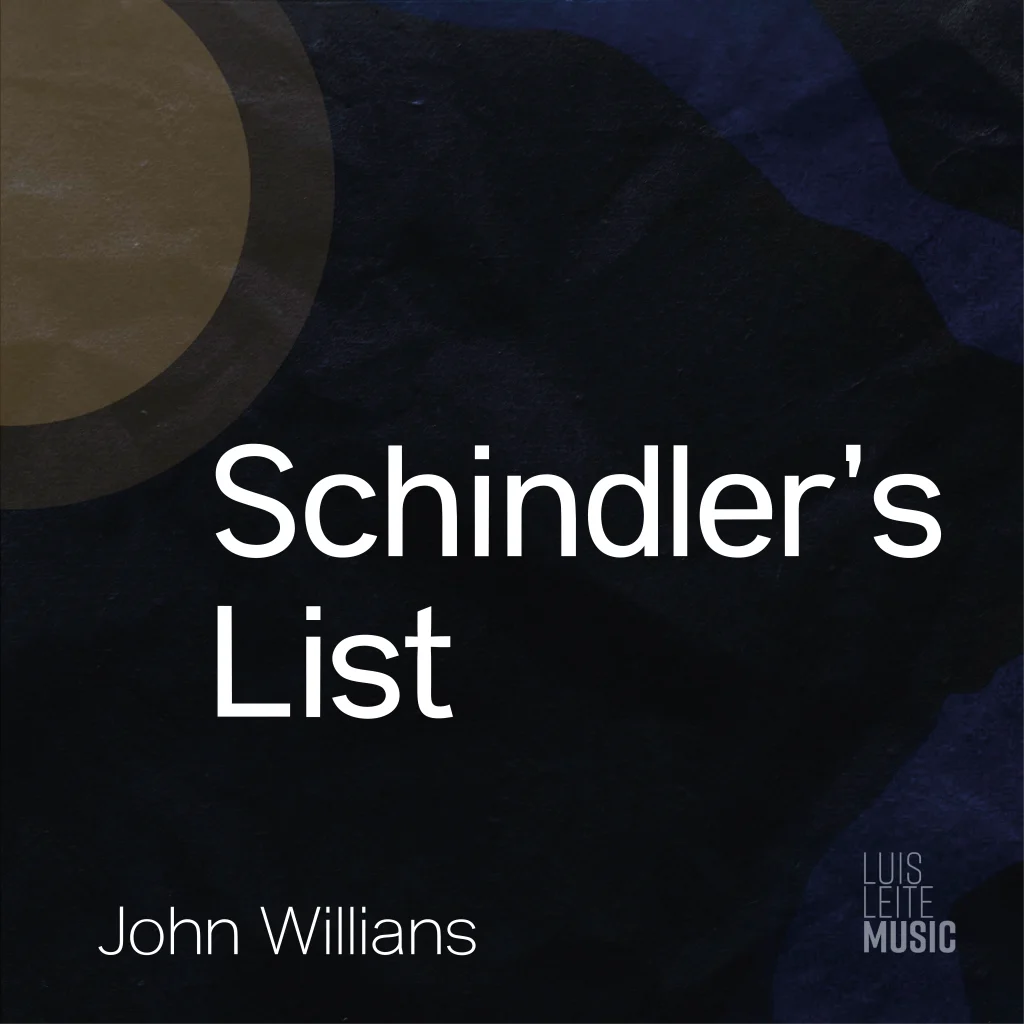 A Lista de Schindler, capa da partitura, edição Luis Leite