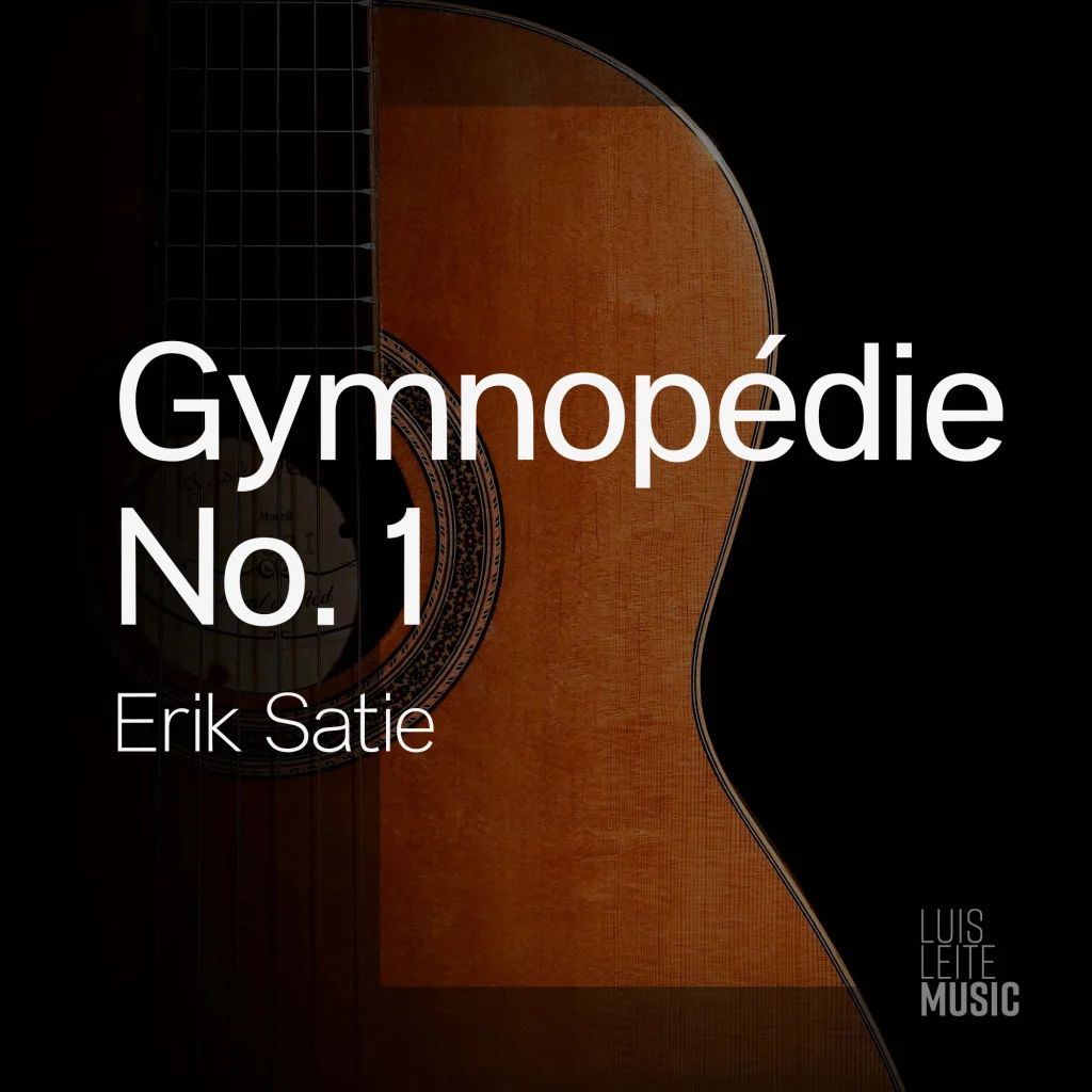Gymnopédie No. 1, capa da partitura, edição Luis Leite