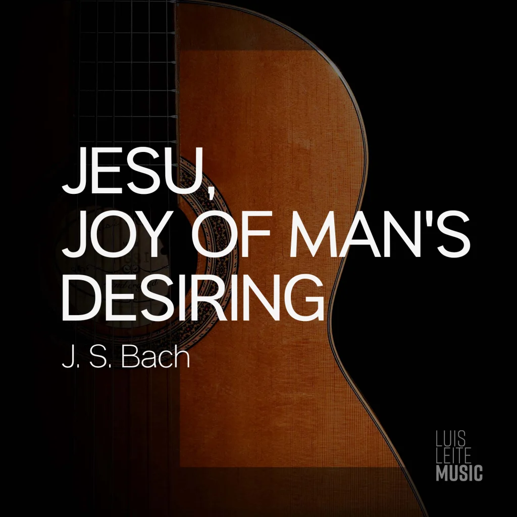 Jesus, Alegria dos Homens, capa da partitura, edição Luis Leite
