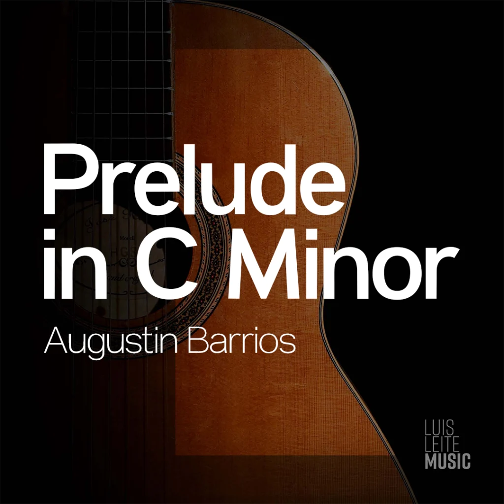 Prelúdio em Dó Menor, capa da partitura, edição Luis Leite