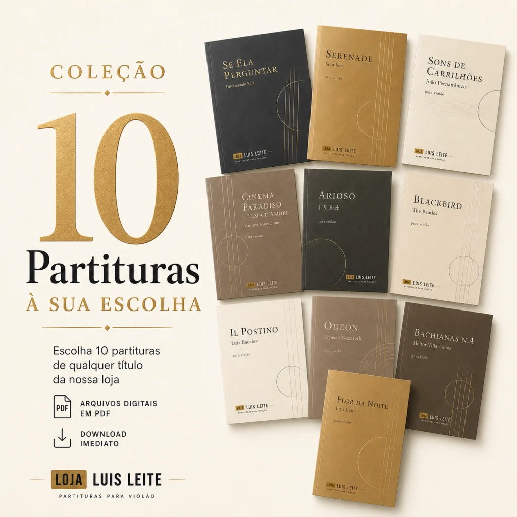 Coleção: 10 Partituras à Escolha, capa da partitura, edição Luis Leite
