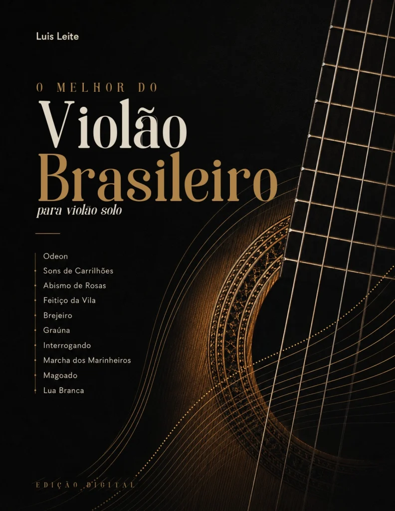 O Melhor do Violão Brasileiro, capa da partitura, edição Luis Leite